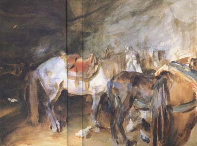 John Singer Sargent Arab Stable (mk18)